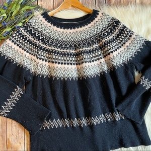 Tommy Hilfiger | Nordic print long sleeve pullover sweater